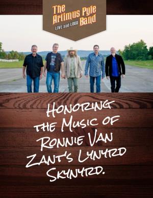 Honoring the Music of Ronnie Van Zant's Lynyrd Skynyrd