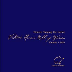 2001 Victorian Honour Roll of Women
