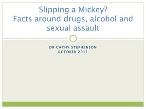 Slipping a Mickey? Facts Around Drugs, Alcohol and Sexual Assault
