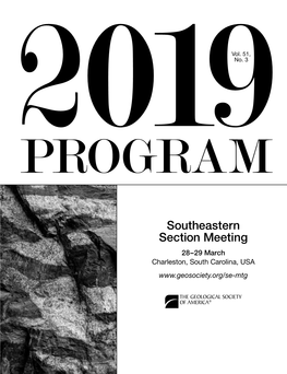 Southeastern Section Meeting 28–29 March Charleston, South Carolina, USA Robert James Tracy 1944–2019