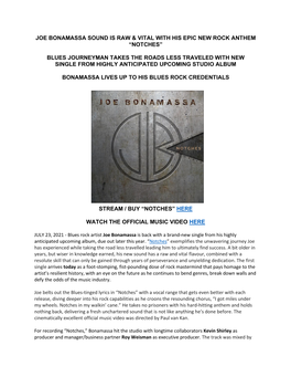 Joe Bonamassa Sound Is Raw & Vital with His Epic New Rock