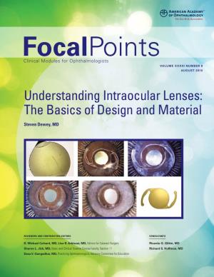 Understanding Intraocular Lenses: the Basics of Design and Material