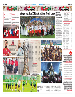 Stage Set for 24Th Arabian Gulf