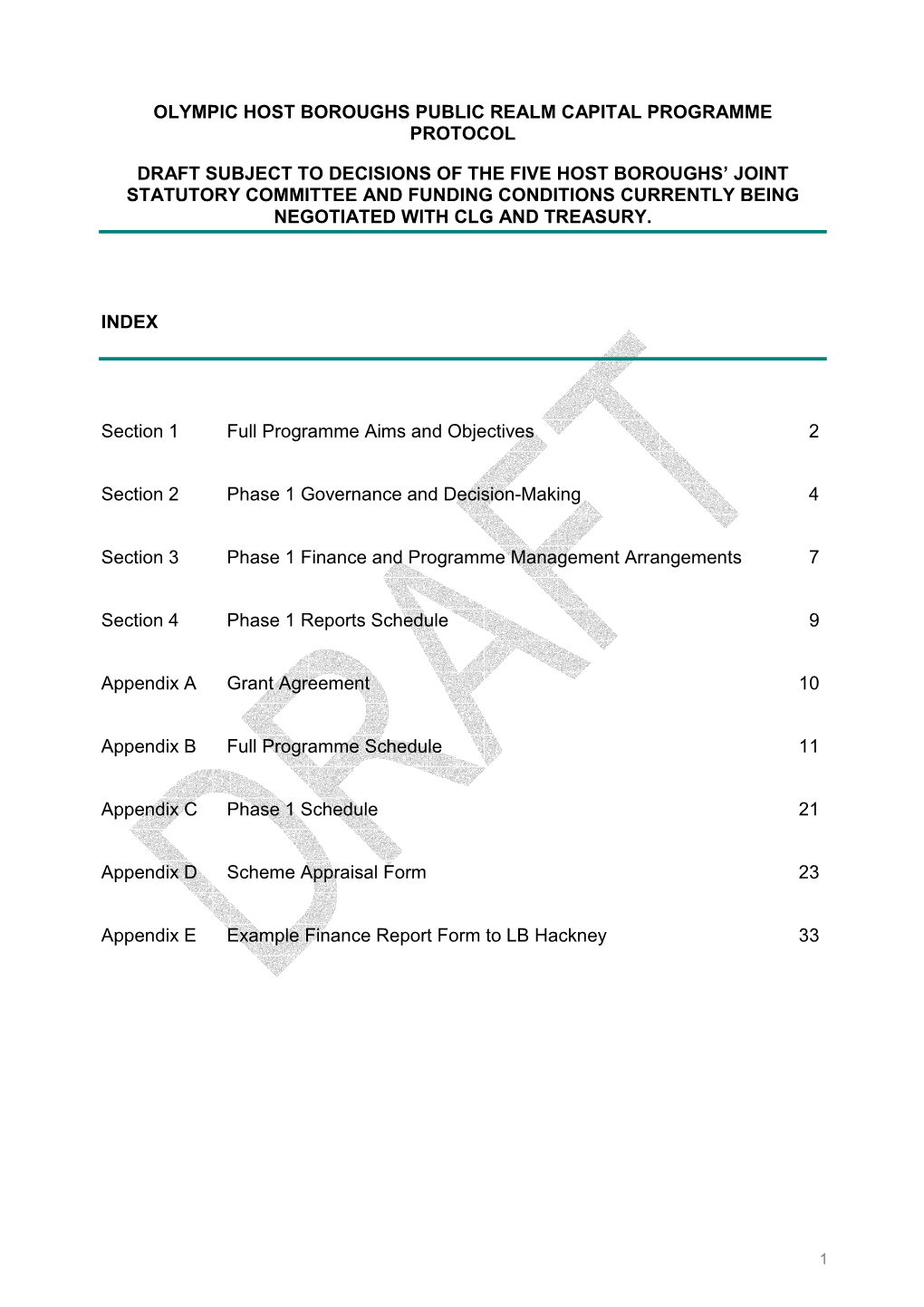 Olympic Host Boroughs Public Realm Capital Programme Protocol Draft ...