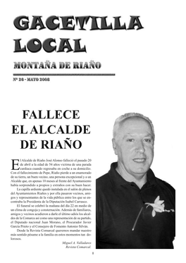Fallece El Alcalde De Riaño