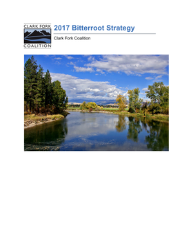 2017 Bitterroot Watershed Strategy-Final