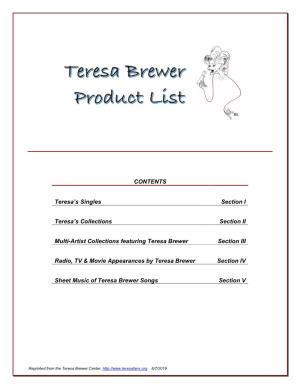 II: Teresa Brewer Collections