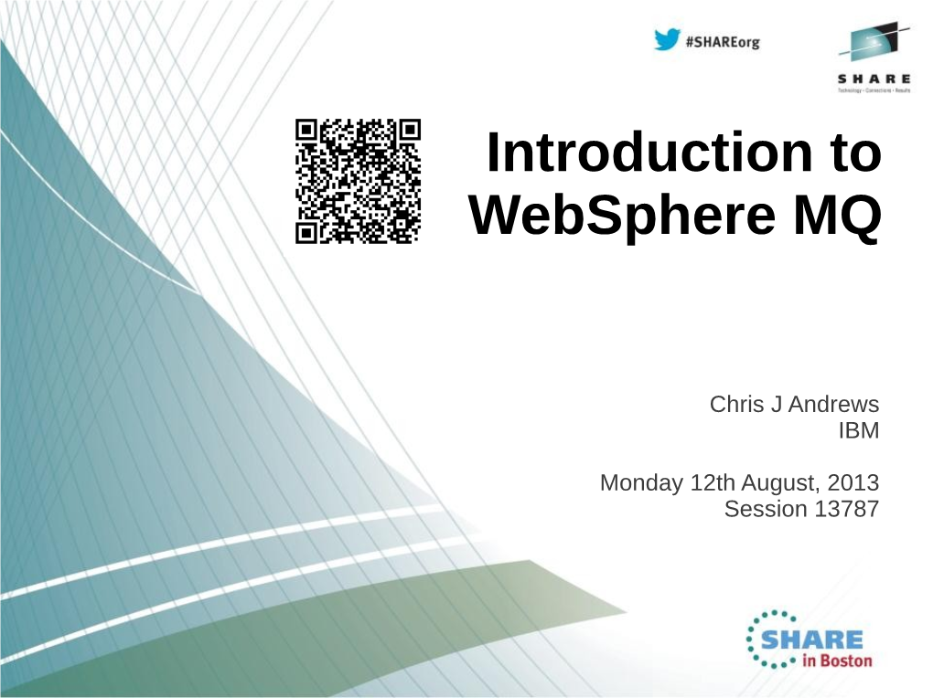 Introduction to Websphere MQ
