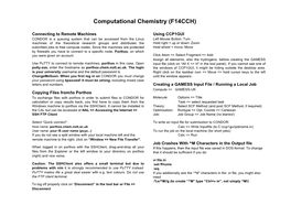 Computational Chemistry (F14CCH)
