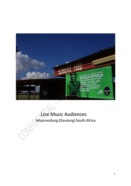 Live Music Audiences Johannesburg (Gauteng) South Africa