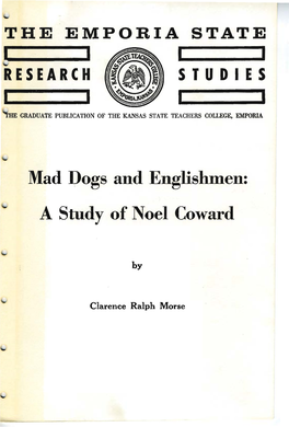 A Study of Noel Coward
