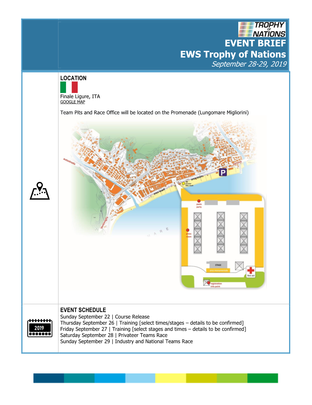 EVENT BRIEF EWS Trophy of Nations September 28-29, 2019