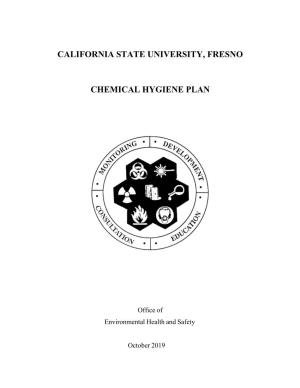 California State University, Fresno Chemical Hygiene Plan