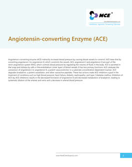 Angiotensin-Converting Enzyme (ACE)