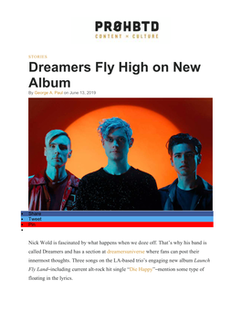 Dreamers Fly High on New Album by George A