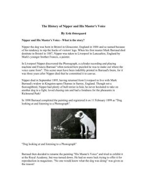 The History of Nipper and His Master's Voice by Erik Østergaard