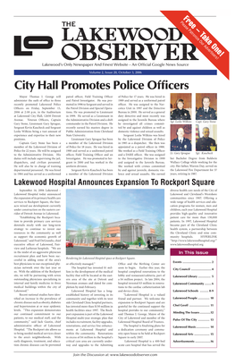 City Hall Promotes Police Officers