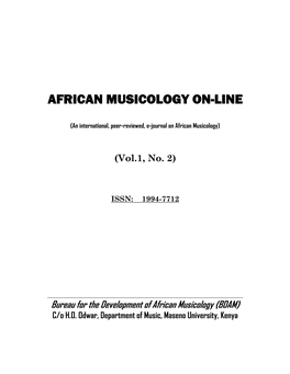 African Musicology On-Line