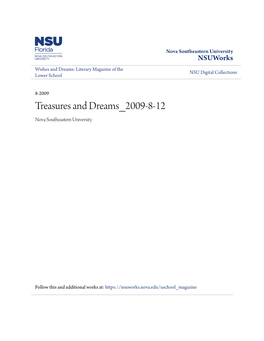 Treasures and Dreams 2009-8-12 Nova Southeastern University