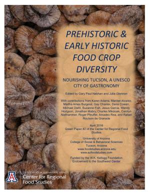 Prehistoric & Early Historic Food Crop Diversity