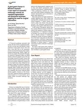 A Giant Gastric Bezoar in Billroth II Stomach: a Case Report On