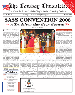 March 2007 SASS CONVENTION 2006