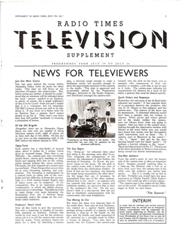 News for Televiewers