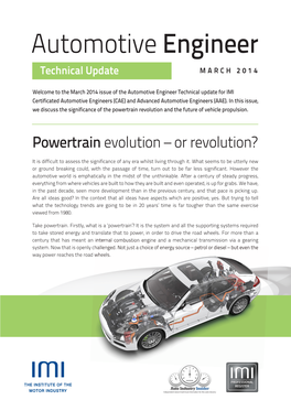 Automotive Engineer Technical Update MARCH 2014
