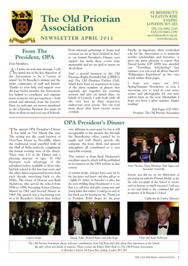 OPA Newsletter April 2011