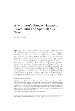 A Minister's Son, a Haunted Town, and the Spanish Civil
