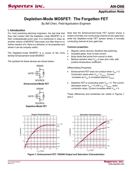 Supertex Inc. AN-D66 Application Note