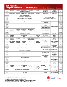 Radio One Winter 2011 II FINAL.XLS