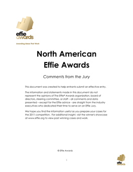 North American Effie Awards
