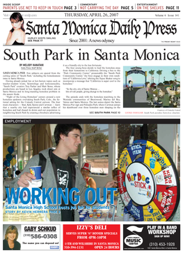 South Park in Santa Monica by MELODY HANATANI It As a Friendly City to the Less Fortunate