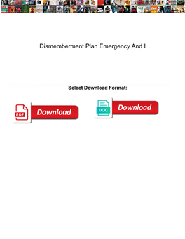 Dismemberment Plan Emergency and I