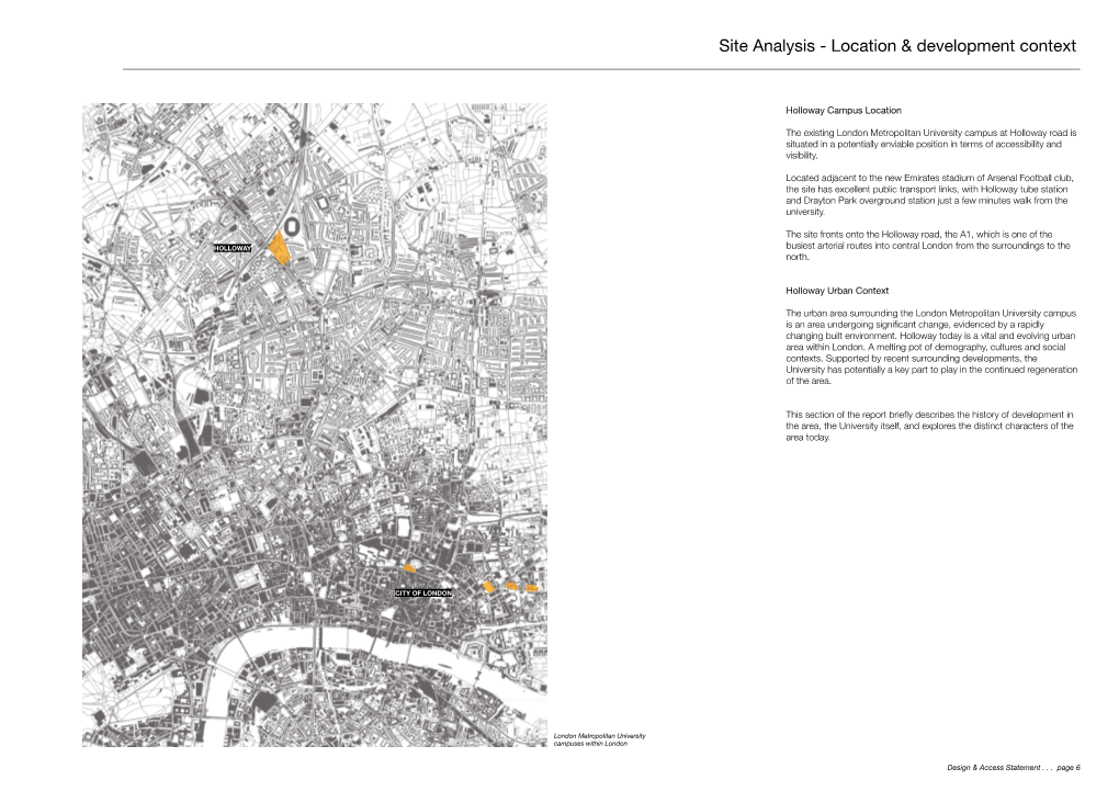 Site Analysis - Location & Development Context