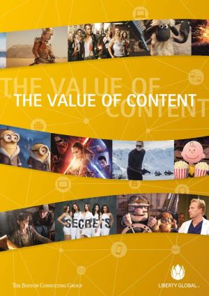 The Value of Content the Value of the Value Ofcontent Content