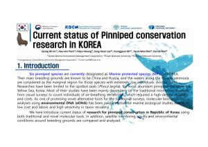 Current Status of Pinniped Conservation Research in KOREA