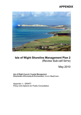 Isle of Wight Shoreline Management Plan 2