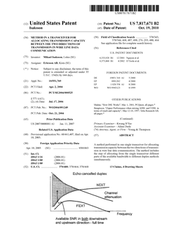 (12) United States Patent (10) Patent No.: US 7,817,671 B2 Isaksson (45) Date of Patent: Oct