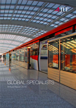 GLOBAL SPECIALISTS Annual Report 2016 CORPORATE SPONSORSHIP