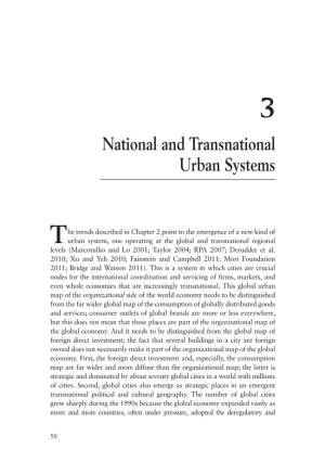 National and Transnational Urban Systems