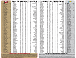 Los Angeles Chargers San Francisco 49Ers