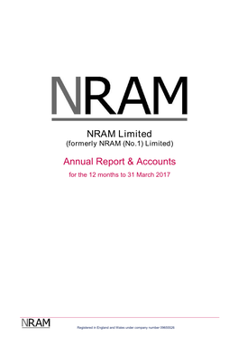 NRAM Limited Annual Report & Accounts