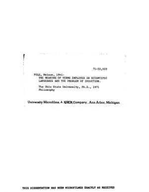 University Microfilms. a XEROX Company, Ann Arbor, Michigan