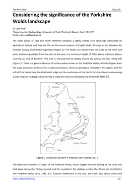 Considering the Significance of the Yorkshire Wolds Landscape