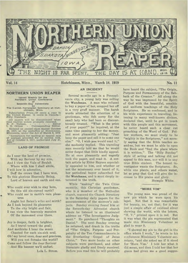Northern Union Reaper for 1919