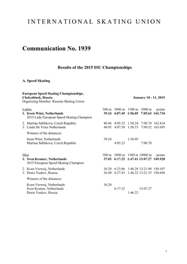 ISU Communication 1939
