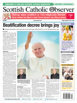 Beatification Decree Brings