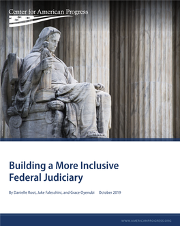Building a More Inclusive Federal Judiciary